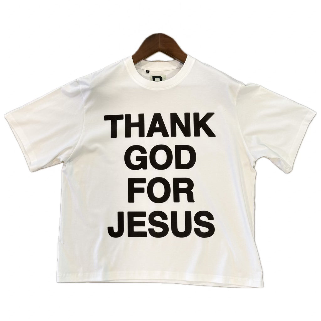 TGFJ - Heavy OverSized Crew Neck Tee - White